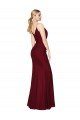 Floor Length High Neck Chiffon Formal Dress with Side Slit