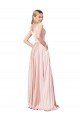 A-Line Off the Shoulder Sweetheart Satin Formal Dress
