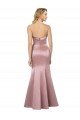 Old Hollywood-Inspired Strapless Satin Formal Dress