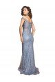 Off the Shoulder Sweetheart Neckline Sequin Formal Dress with Thigh High Slit