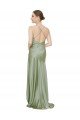 Silky Satin Formal Dress with Bias Cut Skirt