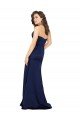 Floor Length Wrap Skirt Silky Satin Formal Dress