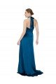 Halter Neck Silky Satin Formal Dress