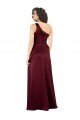 One Shoulder Silky Satin Formal Dress with Subtle Pleats