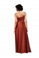 Sophisticated One Shoulder Silky Satin Formal Dress with Full Skirt