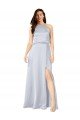 Halter Neck Silky Satin Formal Dress with Strappy Back