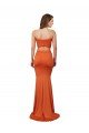 Strapless Bandeau Bodice Long Spandex Formal Dress