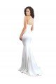 Sweetheart Strapless High Neck Long Crepe Formal Dress