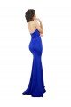 Sweetheart Flower Neckline High Neck Crepe Formal Dress