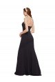 Strapless Bodycon Long Crepe Formal Dress with High Slit