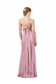 Fit and Flare Slim Crepe Formal Dress with Cutout Back