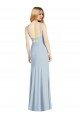 High Neck Backless Crepe Trumpet Formal Dress
