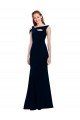 Sleeveless Crepe Mermaid Formal Dress with Side Slit