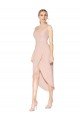 Short Knee Length Crepe Cocktail Formal Dress