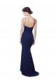 Deep V-Neck Spaghetti Straps Mermaid Crepe Formal Dress