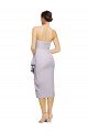 Short Strapless Crepe Cocktail Formal Dress with Ruffles