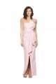 Strapless Long Full Length Ruffles Low Back Crepe Formal Dress