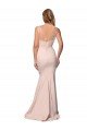 Full Length Sweetheart Crepe Formal Dress with Tulle Overlay