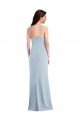 Flattering Trumpet Maxi Crepe Formal Dress with Front Slit