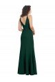 Form Fitting Stretch Crepe A-Line Formal Dress