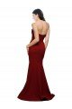 Long Full Length Sweetheart Slim Crepe Formal Dress with Strapless Bodice